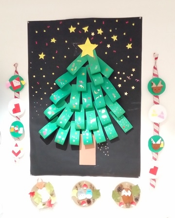 壁面飾り 折り紙リース 保育園 壁飾り 折り紙 ハンドメイド クリスマスツリー ハンドメイド 折り紙 クリスマスツリー Mettasaude Com Br