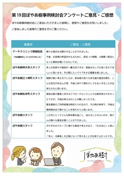 事例検討会アンケート